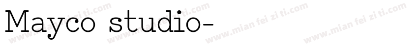 Mayco studio字体转换